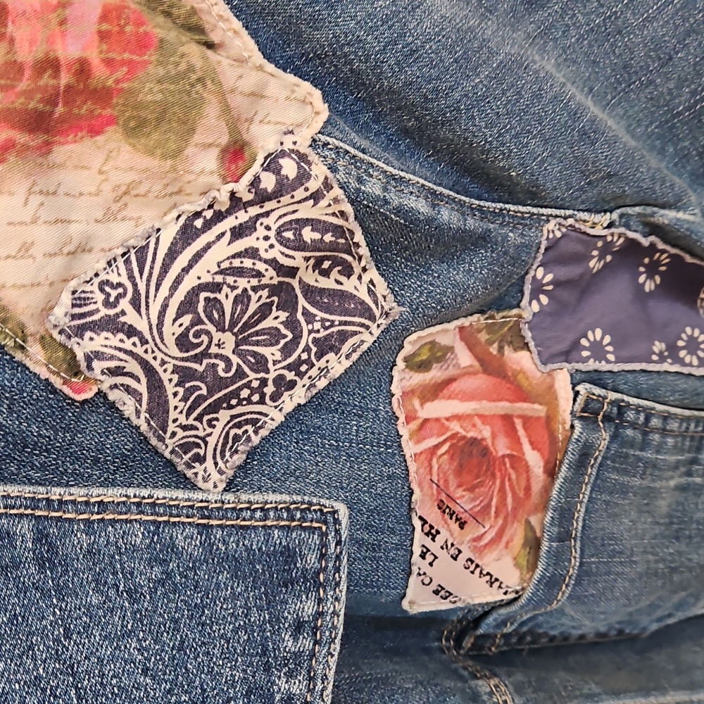 Patchwork Denim Jacket - image 2